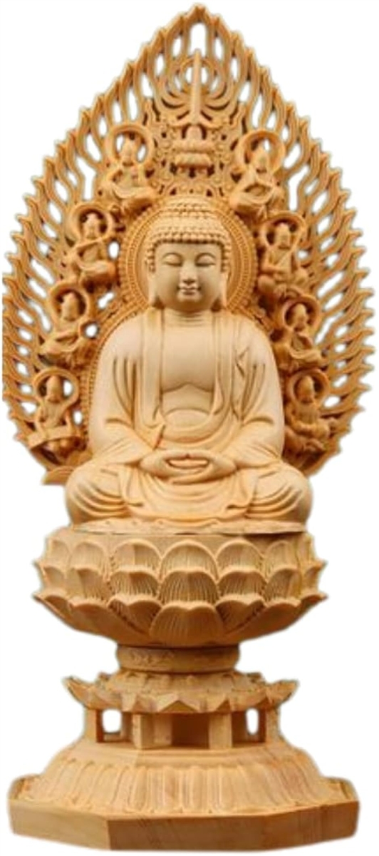 仏像 釈迦如来 桧木製 木彫り 飛天光背 曹洞宗 臨済宗 日蓮宗 悩み