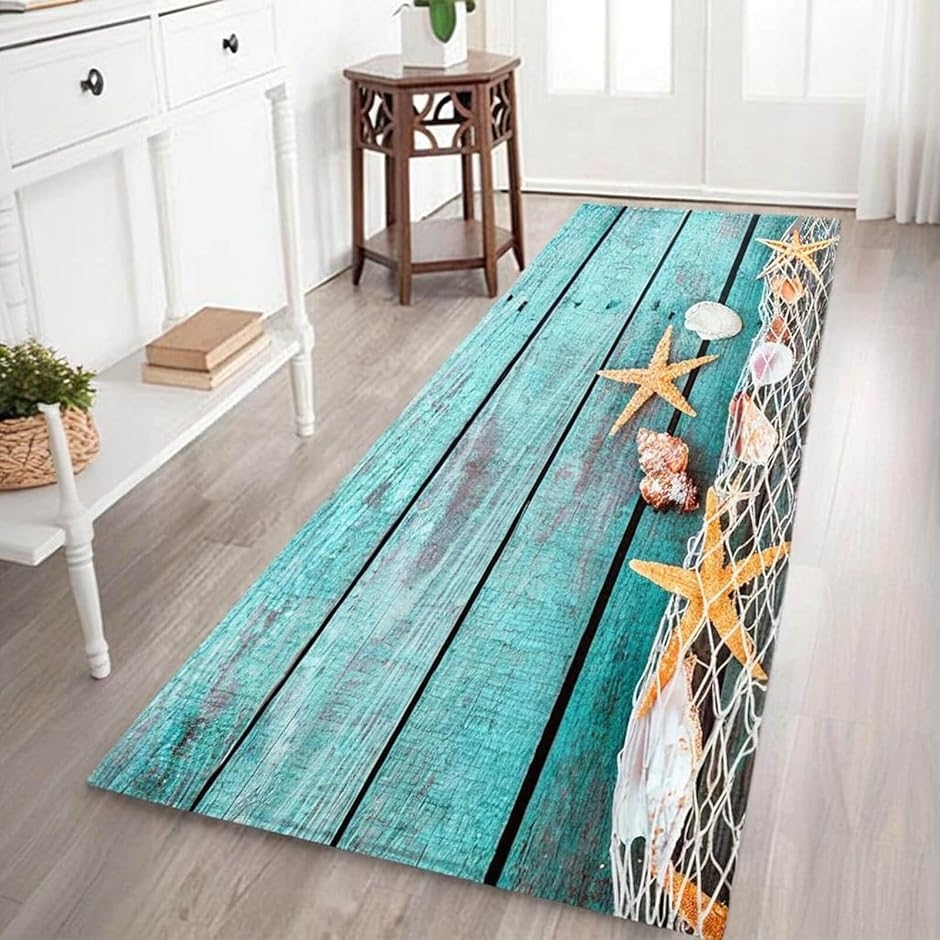 バスマット カーペット マイクロファイバー 60x180cm 厚さ2cm 廊下用 (マルチカラー,  60 x 180 cm (長方形))