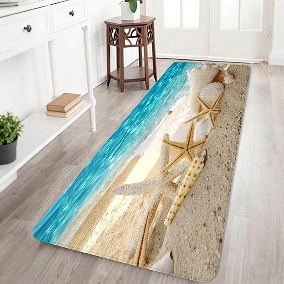 バスマット カーペット マイクロファイバー 60x180cm 厚さ2cm 廊下用 (マルチカラー,  60 x 180 cm (長方形))