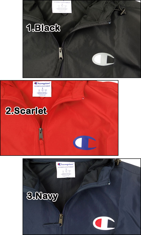 チャンピオン メンズ ジャケット ウィンドブレーカー アウター Champion USA Stadium Packable Jacket V1012  パーカー