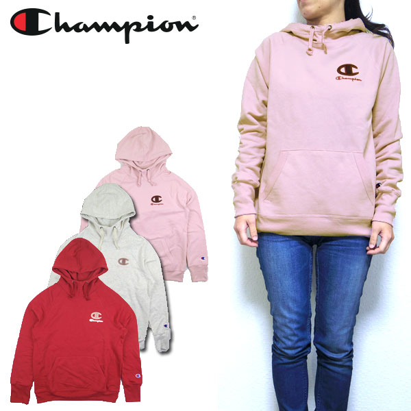 チャンピオン パーカー レディース スウェット Velvet C Logo Champion