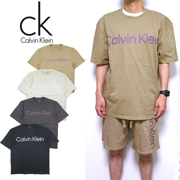 カルバンクライン Tシャツ メンズ 半袖 Calvin Klein WIDE CALVIN LOGO