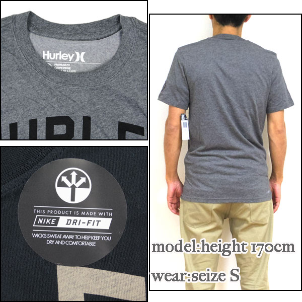 ハーレー Ｔシャツ メンズ 半袖 速乾 HURLEY WORTH ティーシャツ NIKE