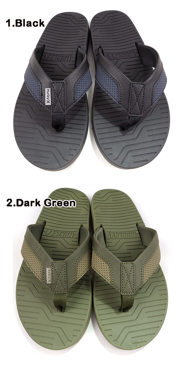 ハーレー HURLEY サンダル メンズ FASTLANE MOLDED SANDAL レザー 2023夏 MSA0000510 26cm 27cm  28cm