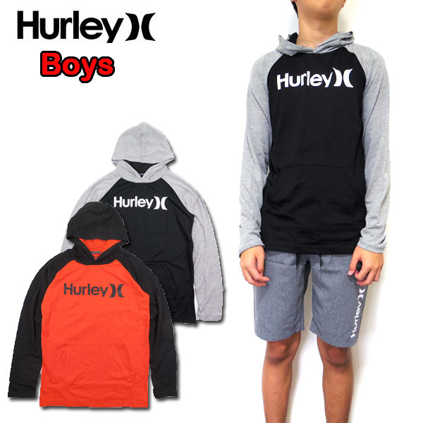 ハーレー キッズ Tシャツ HURLEY 長袖 BOYS DRI-FIT FLOW PULLOVER...