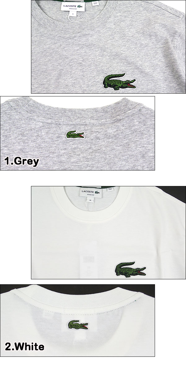 ラコステ tシャツ 半袖 レディース メンズ LACOSTE オーバーサイズ TH0062 2023春夏 ルーズフィット リアルクロコ