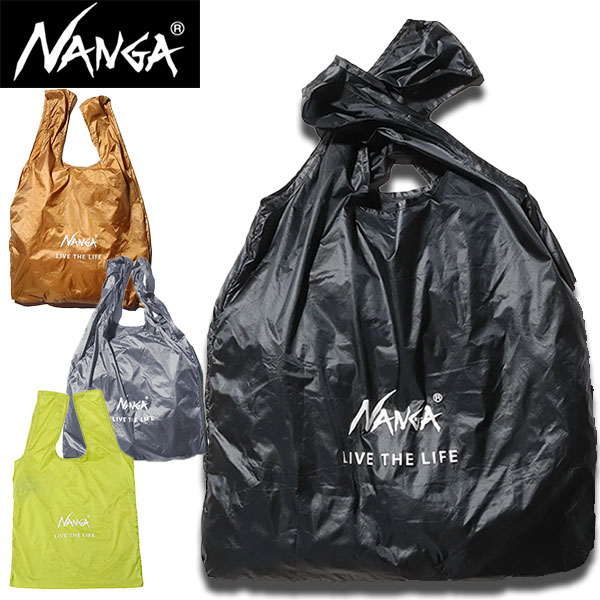 Yahoo! Yahoo!ショッピング(ヤフー ショッピング)ナンガ ポケッタブル エコバッグ NANGA POCKETABLE ECO BAG（LIVE THE LIFE） NA2253-3A205 軽量 コンパクト