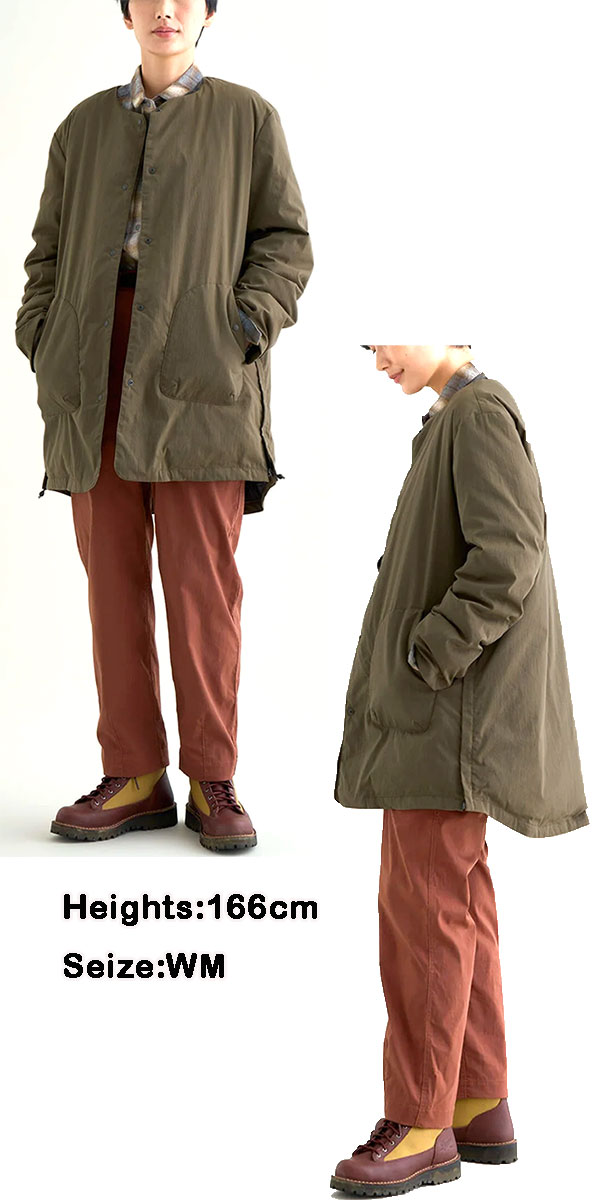 ナンガ NANGA レディース ダウン ロングカーディガンHINOC RIPSTOP INNER DOWN LONG CARDIGAN W 2024  秋冬新作 ND2442-1M302-A