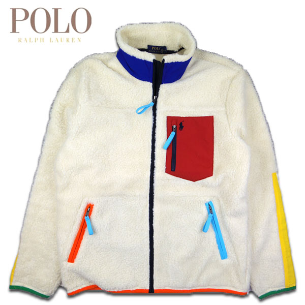 最新人気 POLOポロRALPHLAURENボアフリース白14-16S160ジャンパー 今 