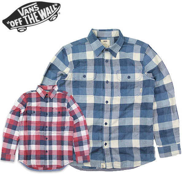 バンズ VANS キッズ シャツ 長袖 ボーイズ ALAMEDA SHIRT ネルシャツ ブランド 男の子