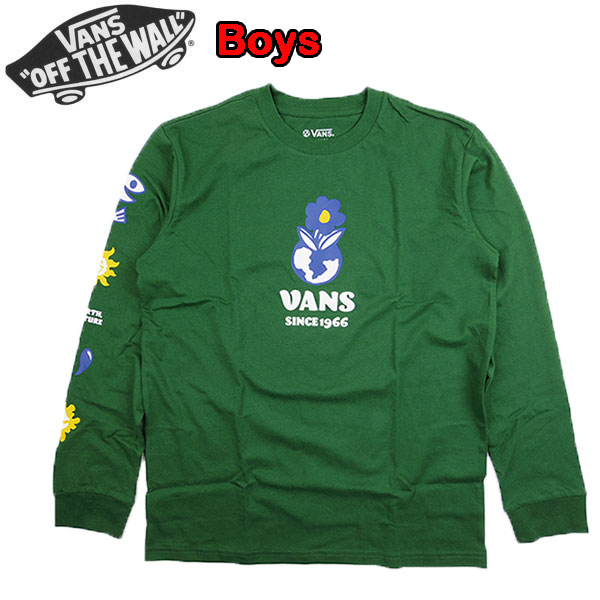 バンズ キッズ Tシャツ 長袖 ロンt VANS BOYS POSITIVITY LS TEE