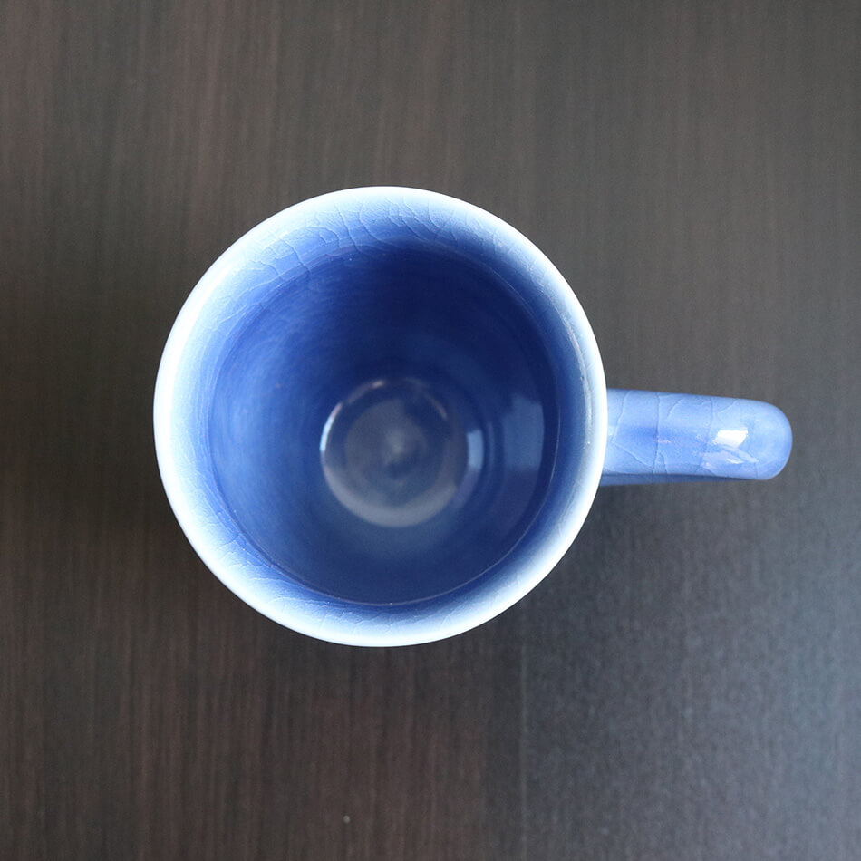 マグカップ 花柄のコーヒーコップ タイ セラドン焼 セラドン焼き タイ