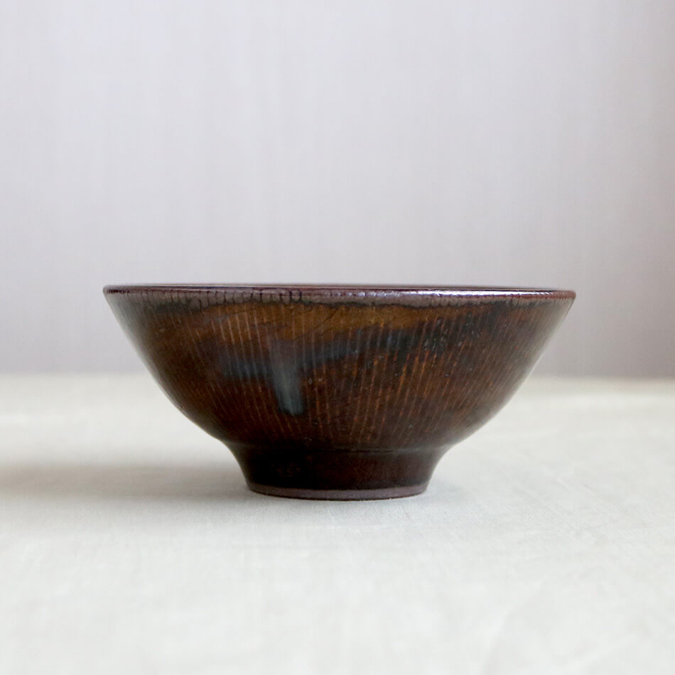 5寸深鉢 うずまき5寸鉢 五寸鉢 小代焼 小代本谷ちひろ窯 鉢 カレー皿