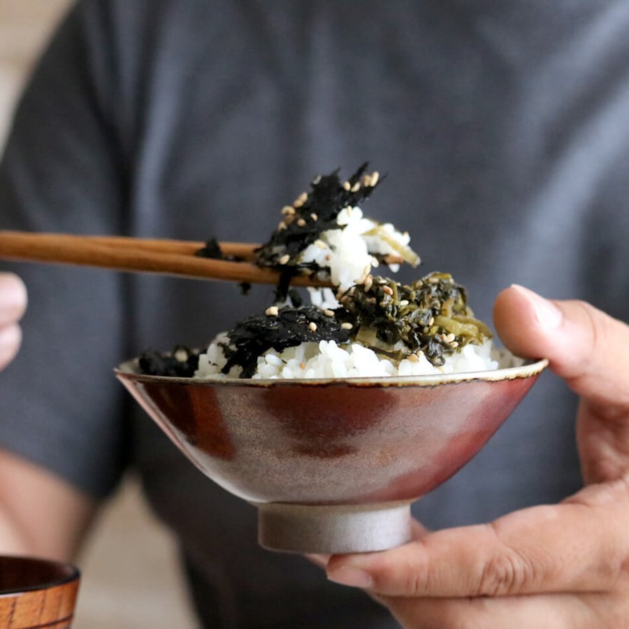 ご飯茶碗 中 高取焼 高取焼き 飯碗 茶碗 高取焼鬼丸雪山窯元