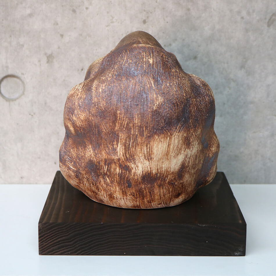 ゴリラ オブジェ陶器 淵脇克仁作 陶仁 鹿児島 インテリア デザイン