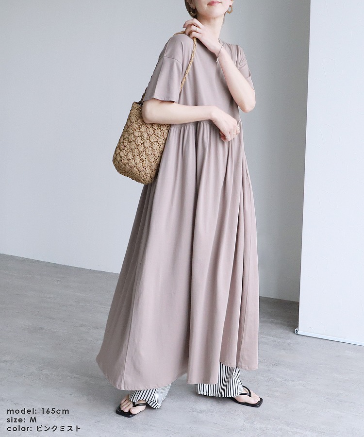 【hoss intropia】ウエストパネル切り替えワンピース CRAFT STANDARD BOUTIQUE ワンピース 「追加」パネル柄ウエスト