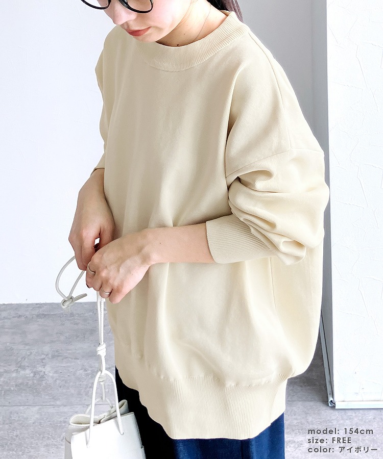 reca（レカ） スウェットライクニットプルオーバー bel-eb-5118