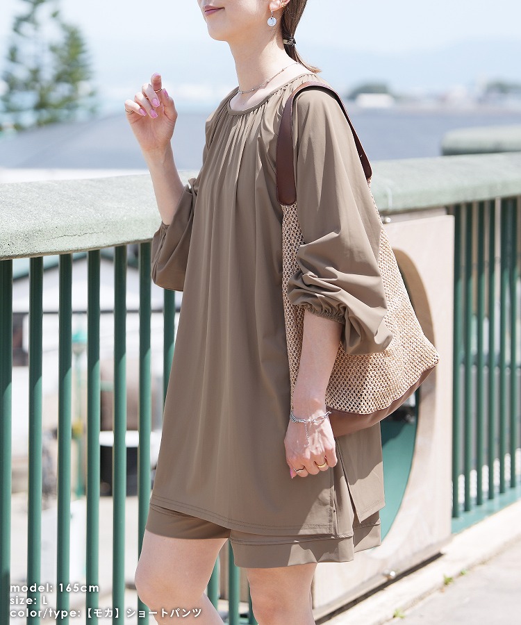 reca（レカ） パンツが選べる ラッシュガード前後2wayチュニック