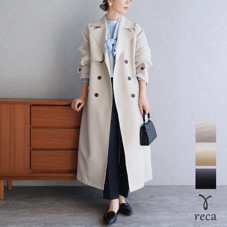 reca（レカ） ツイルトレンチコート p247755 レディース 2026年春新作