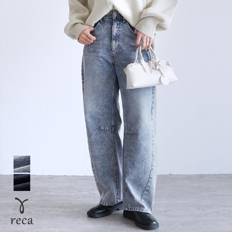 reca（レカ） デニムバレルレッグパンツ p263268 レディース ボトムス