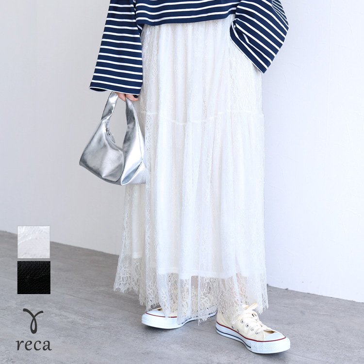 reca（レカ） 切り替えデザインレーススカート p263588 レディース