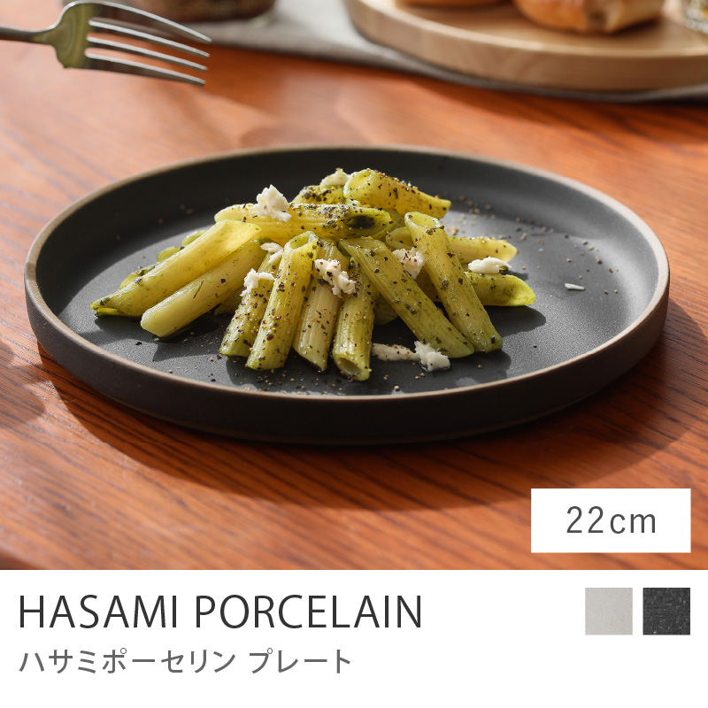 プレート HASAMI PORCELAIN お皿 25.5cmタイプ ブラック グロスグレー