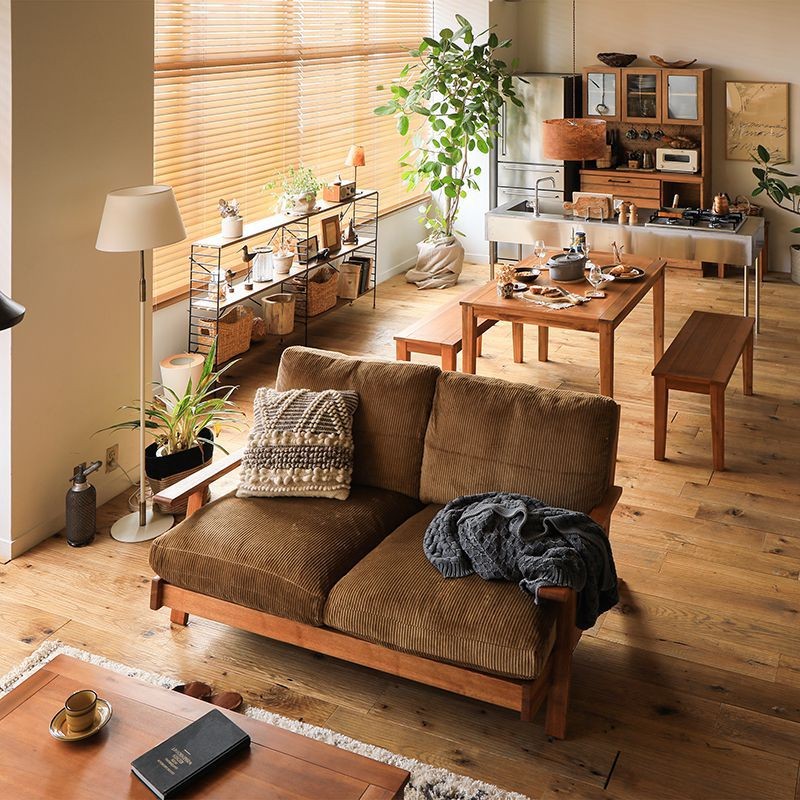 lina/ブラウン/ワイド動画/開梱設置付（大川）｜家具・インテリア通販