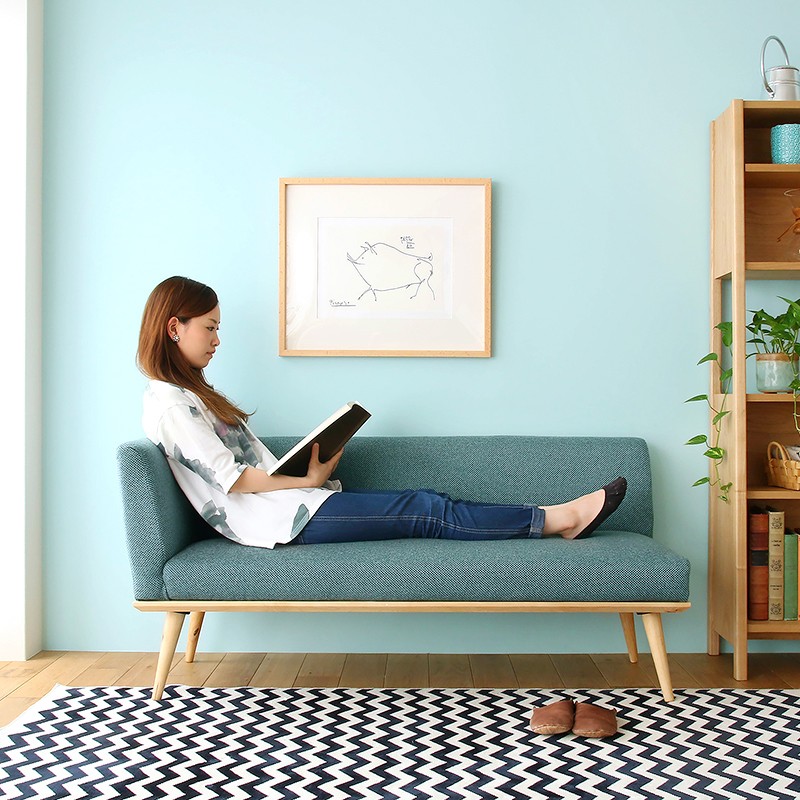 puri/ブラウン/ブルー/リトルプレス/開梱設置付（大川）｜家具