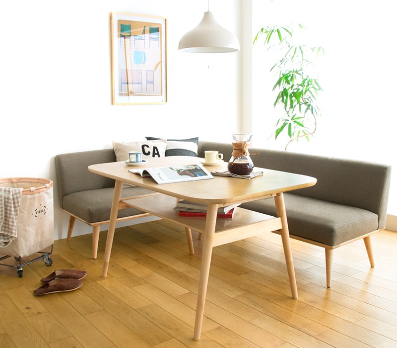 puri/ブラウン/ブルー/リトルプレス/開梱設置付（大川）｜家具