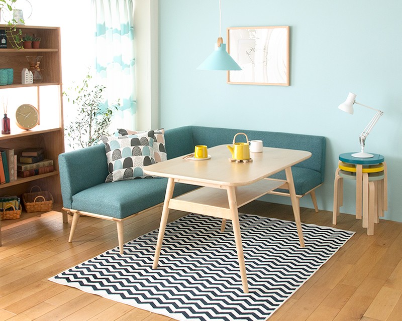 puri/ブラウン/ブルー/リトルプレス/開梱設置付（大川）｜家具