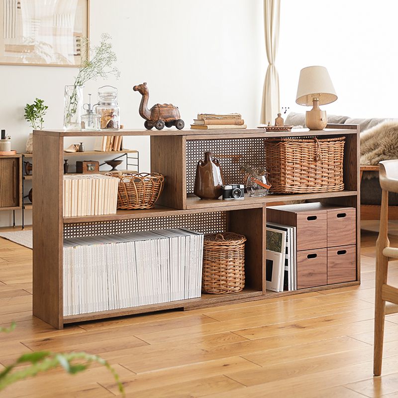 スライドシェルフ RattanMix／BR 伸長式 ラック シェルフ 木製 オーク