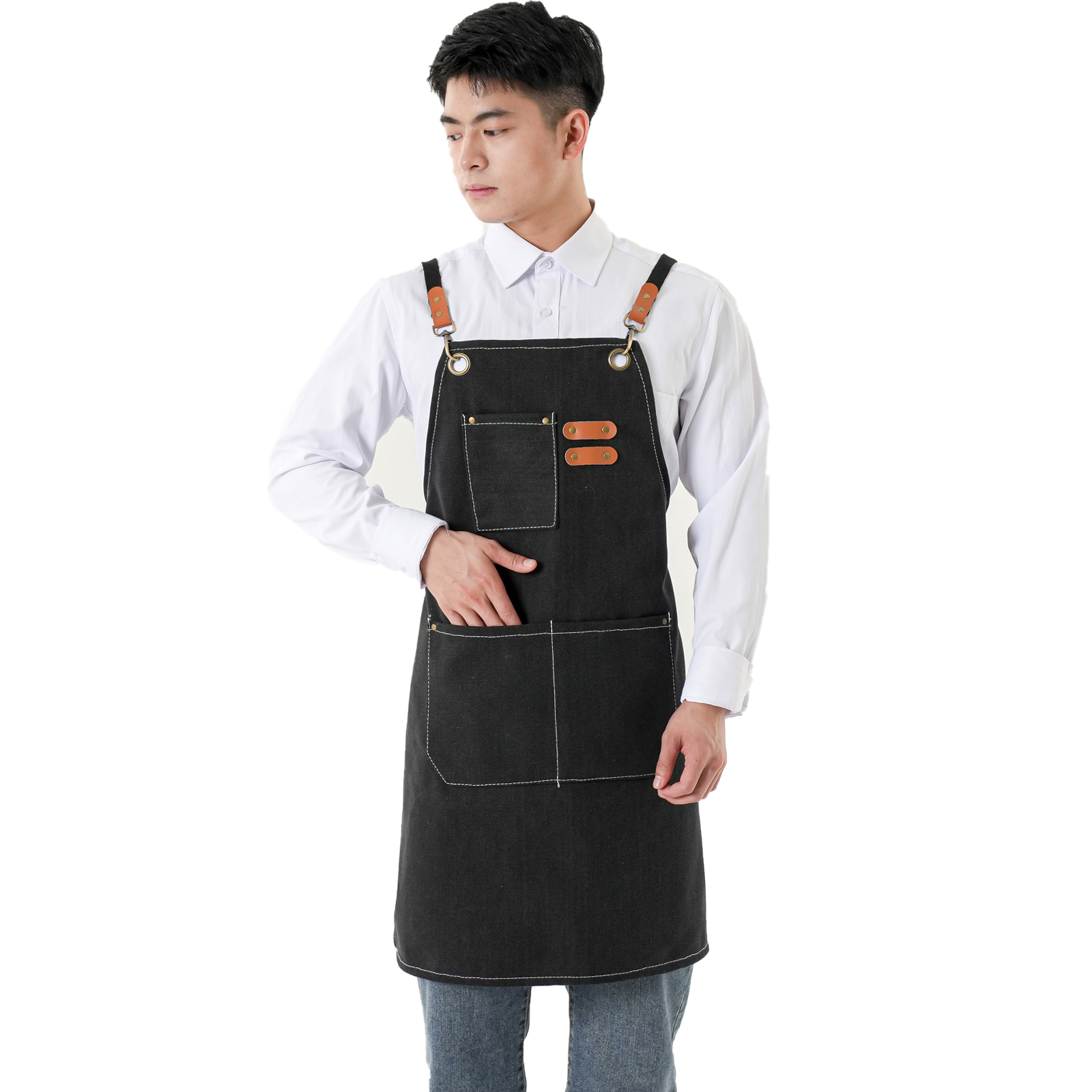 エプロン デニムエプロン メンズ レディース おしゃれ ループタイプ