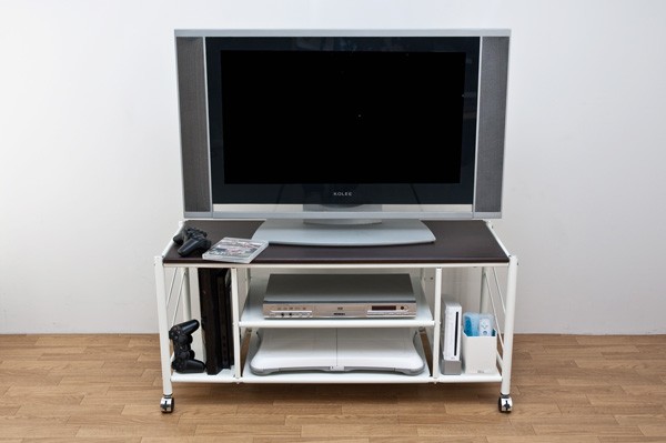 のため ゲーム機収納avラック テレビ台 テレビボード ホワイト 白 代引