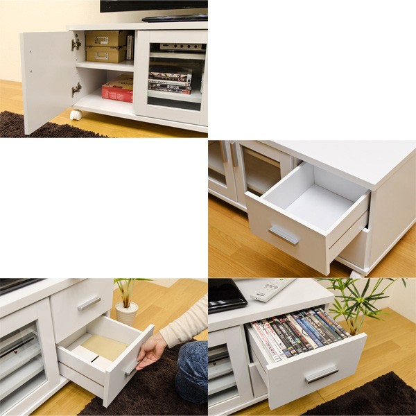 テレビ台/テレビボード 〔幅120cm/37型〜52型対応〕 ダークブラウン