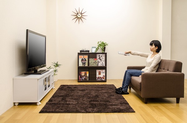 テレビ台/テレビボード 〔幅120cm/37型〜52型対応〕 ダークブラウン