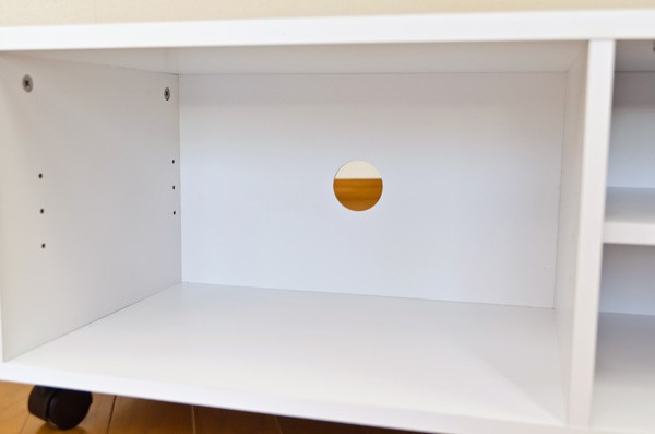 扉付きテレビ台/テレビボード 〔幅80cm/24型〜37型対応〕 ホワイト