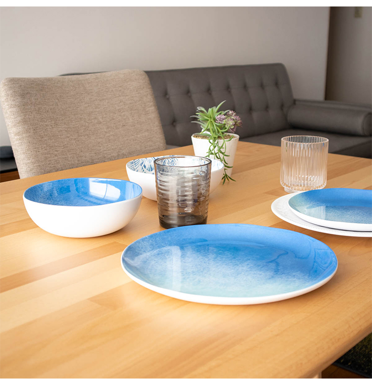 オセアニックオンブル 12点セット メラミン食器 割れにくい おしゃれ