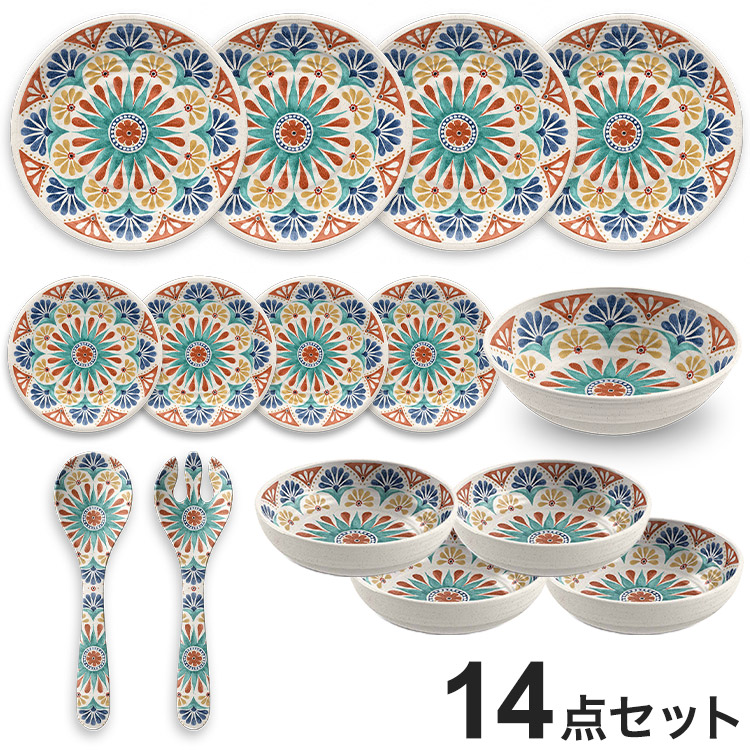 デザートリオ 12点セット メラミン食器 割れにくい おしゃれ 食洗機