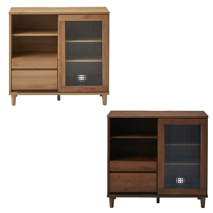 キャビネット 幅90 完成品 国産 大川家具 北欧 収納 リビング
