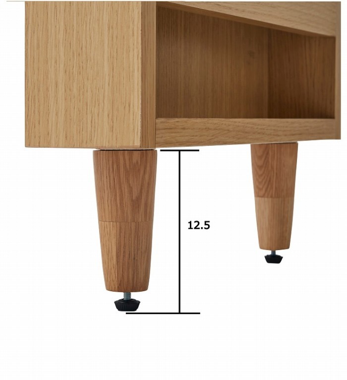 センターテーブル 幅120 奥行45 高さ47cm 突板オーク ウォールナット