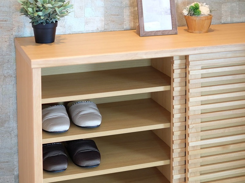 シューズラック 幅116 完成品 靴箱 玄関収納 木製 下駄箱 キャビネット