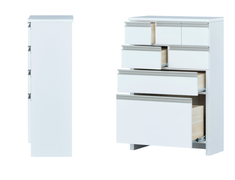 ISSEIKI ランドリー収納 サニタリー収納 チェスト 一生紀 サニタリーチェスト 完成品 4段 幅60 奥行30 高さ90