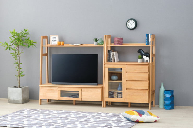 【おとわ】【展示品・未使用品】テレビボード テレビ台 アルダー 幅150㎝ 幅150cm アルダー無垢 国産 完成品 テレビ台 ロータイプ ローボード