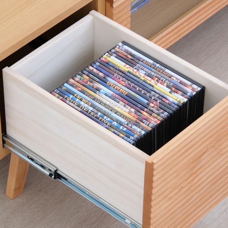 一生紀 テレビボード テレビ台 幅120 完成品 ローボード アルダー無垢
