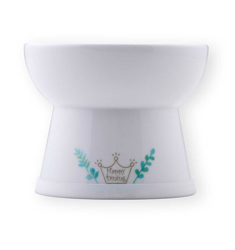 猫壱（necoichi） 猫用 脚付フードボウル L ボタニカルガーデン