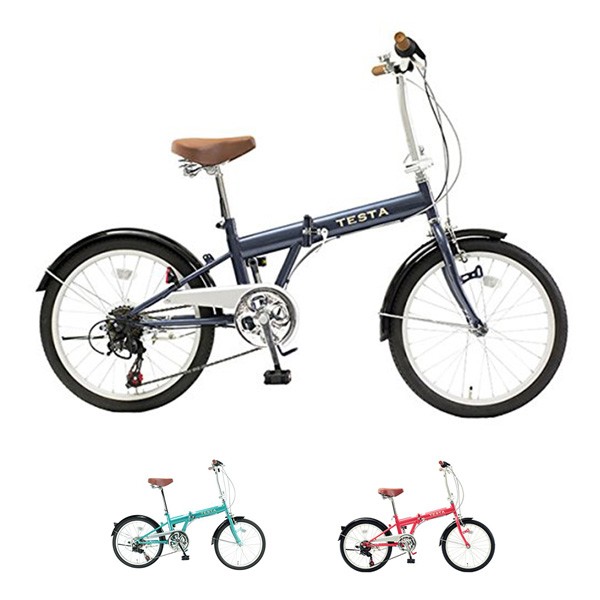 楽天市場】TESTA 20インチ 折りたたみ自転車 シマノ6段変速