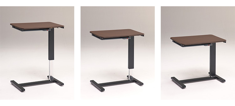 昇降サイドテーブル 幅70cm 昇降こたつ パネルヒーター コンセント付き