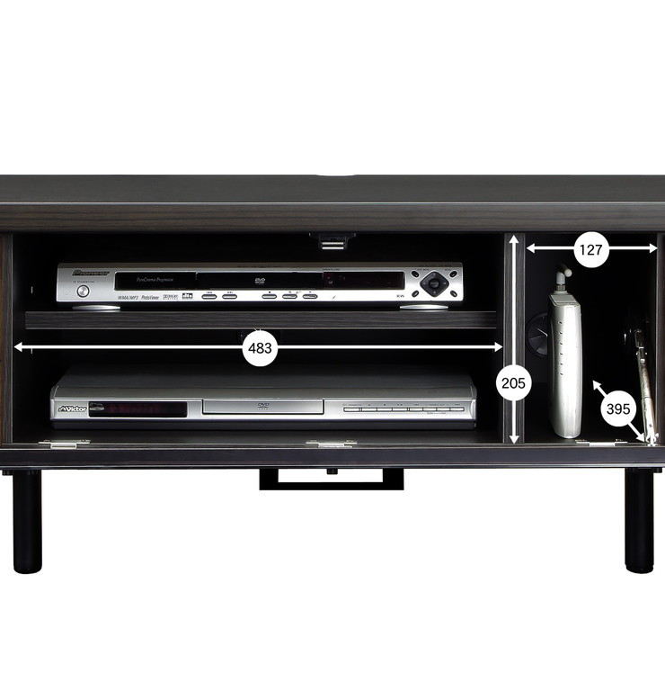 テレビ台 幅145 奥行45 高さ42 国産 完成品 ブラウン ローボード 木製