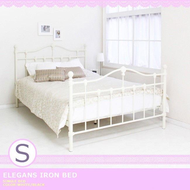 エレガンスアイアンベッド シングル チャーミー フレームのみ 姫系