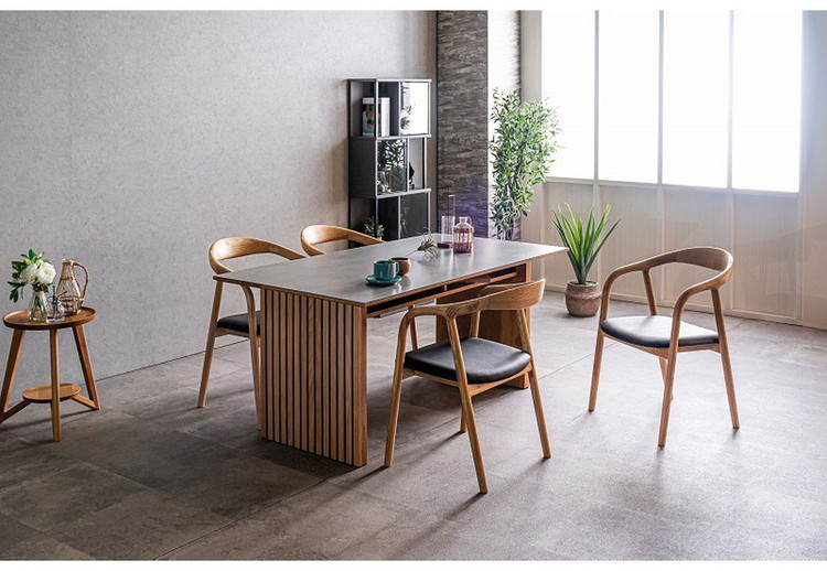 ダイニングセット 5点セット テーブル チェア4脚 棚付き 収納